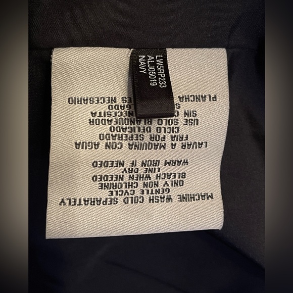 Levi's Navy Zippered Jacket Moto “Dressy” Biker Style (almost Black) NWT - Picture 12 of 13